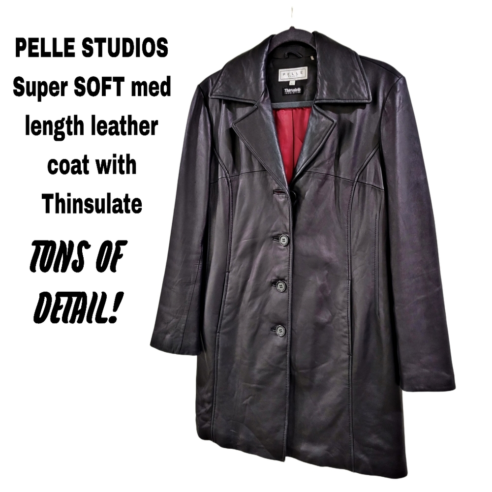 PELLE STUDIO SUPER SOFT LEATHER LINED JACKET W THINSULATE. 😍